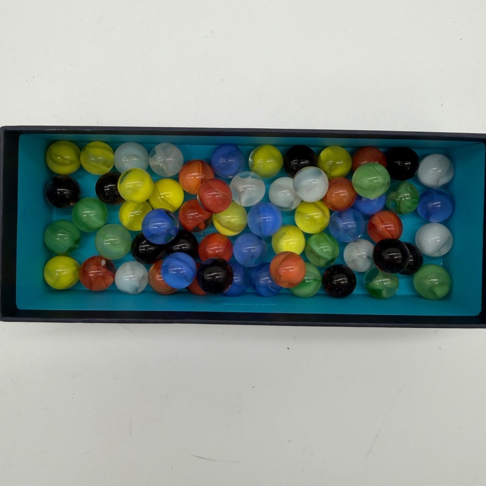 Lot of Vintage Marbles Mixed Colors Swirl Opaque Clear Toy Bulk Assorted